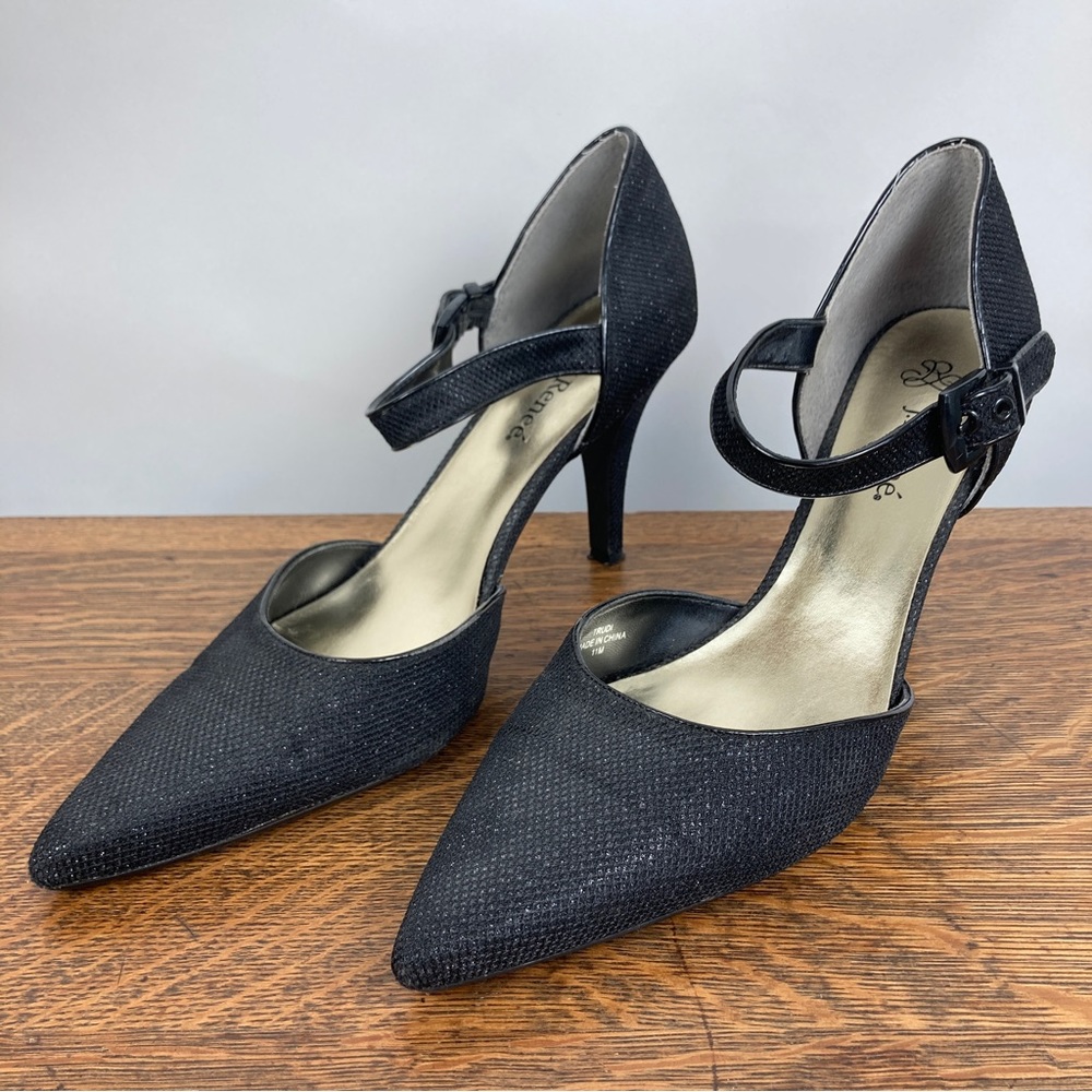 J Reneé Mary Jane D’Orsay Pump Black EUC 11M